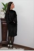Čierne velúrové šaty s tylovou vsadkou - aj pre moletky